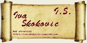 Iva Skoković vizit kartica